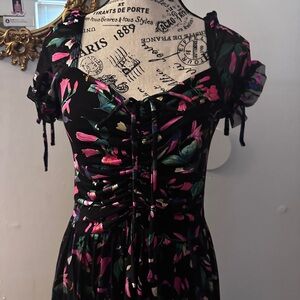 Blackmilk Midi Hummingbird Dress NWOT L